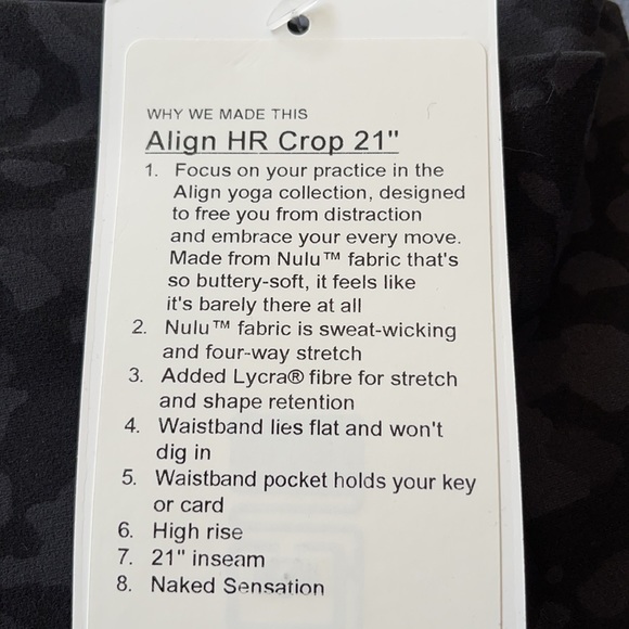 Lululemon align crop 21” - Picture 8 of 8